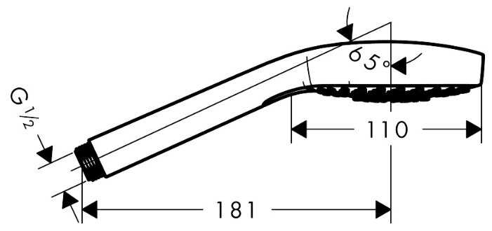 Лейка для душа hansgrohe Croma Select E Vario EcoSmart 26813400 фотография 1