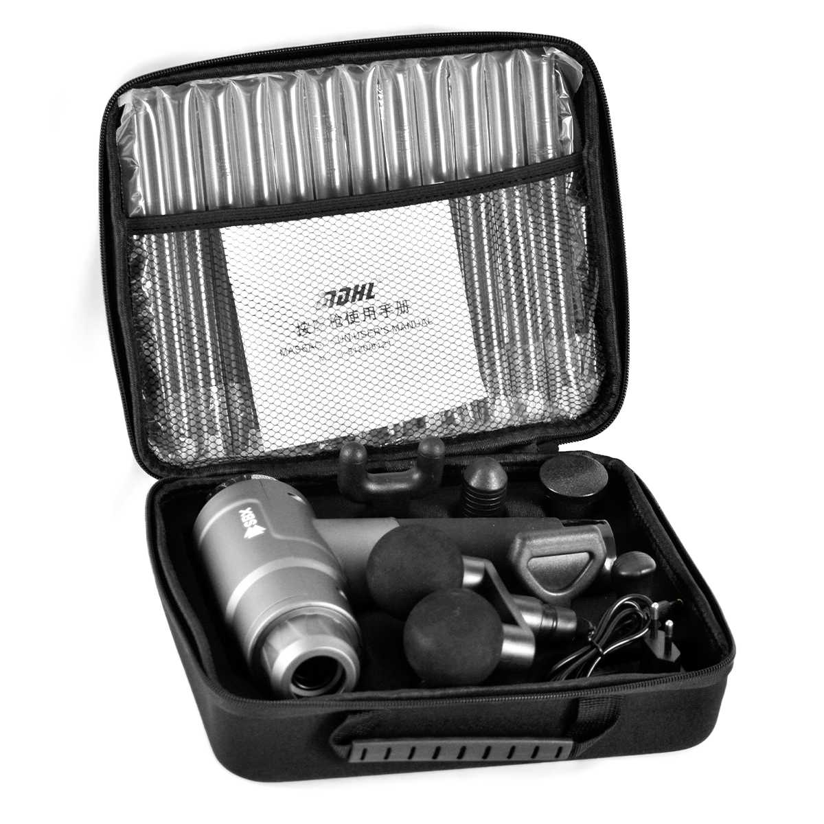 Перкуссионный массажер для тела электрический SBX Massage Gun MZ-MG09 фотография 17