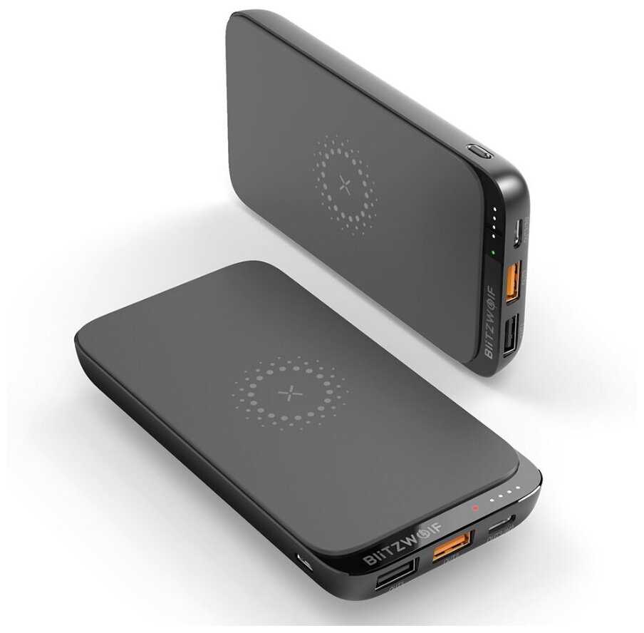 Внешний аккумулятор BlitzWolf BW-P10 18W Power Bank Wireless Charger