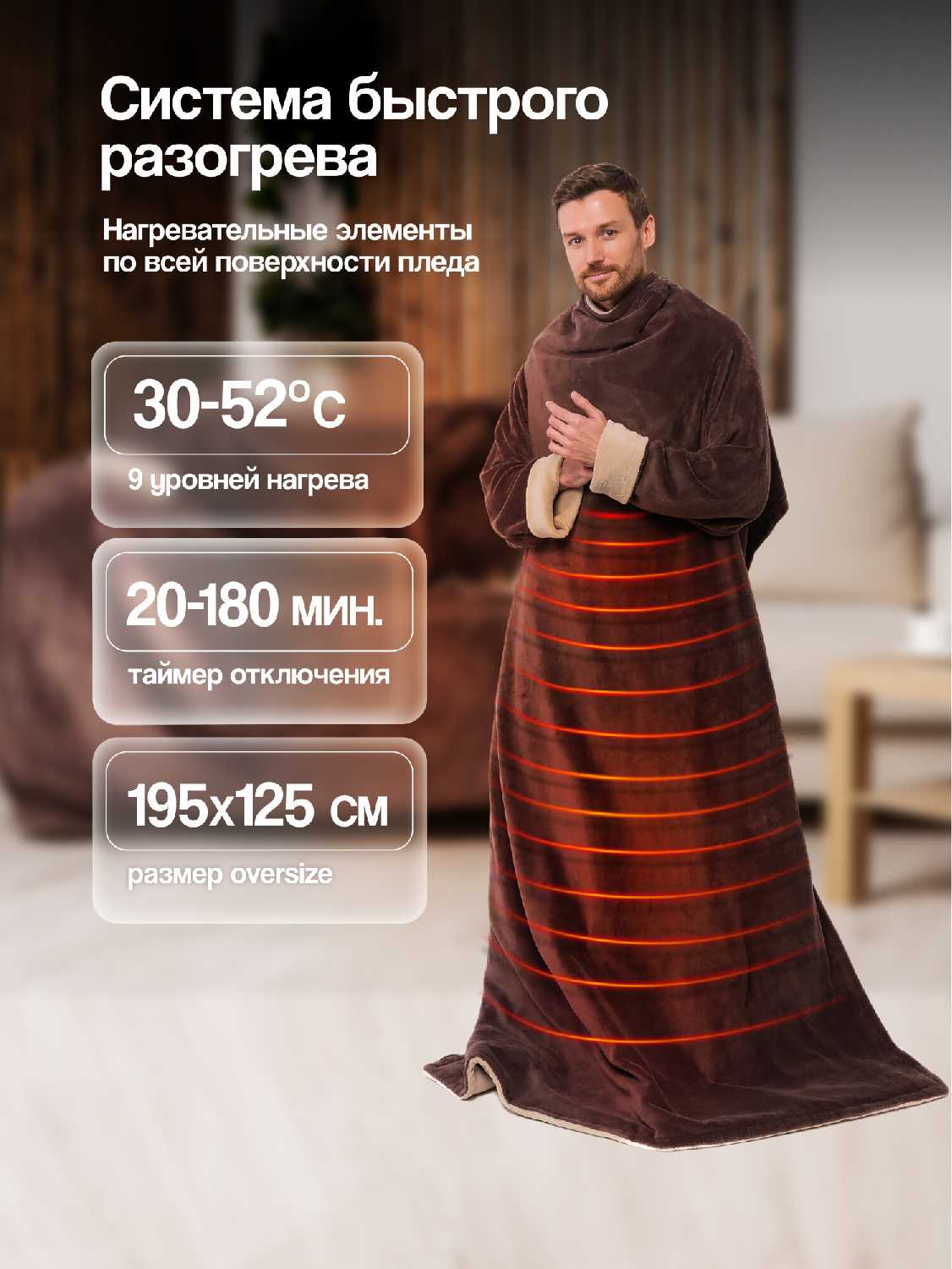 Электроплед EcoSapiens COMFY (EcoSapiens) фотография 3