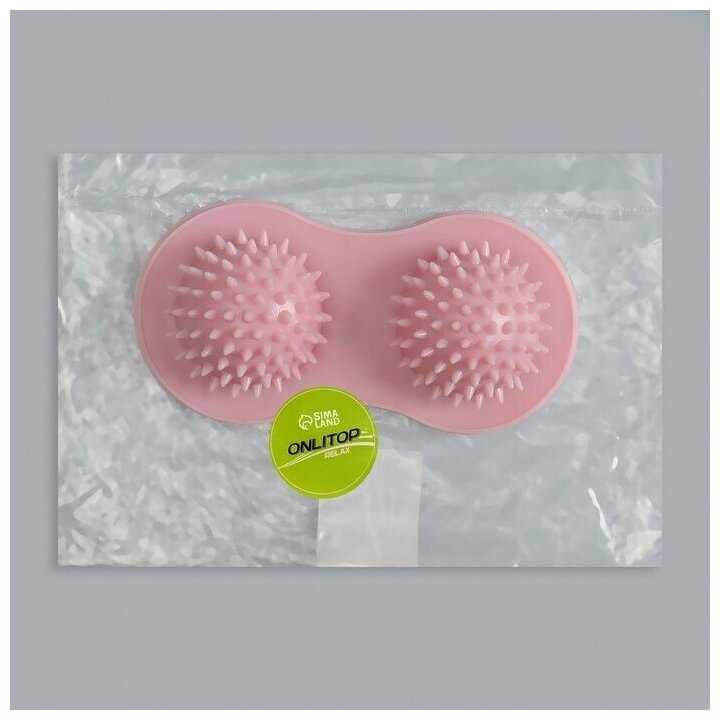 Массажёр ONLITOP 2 шара с шипами фотография 5