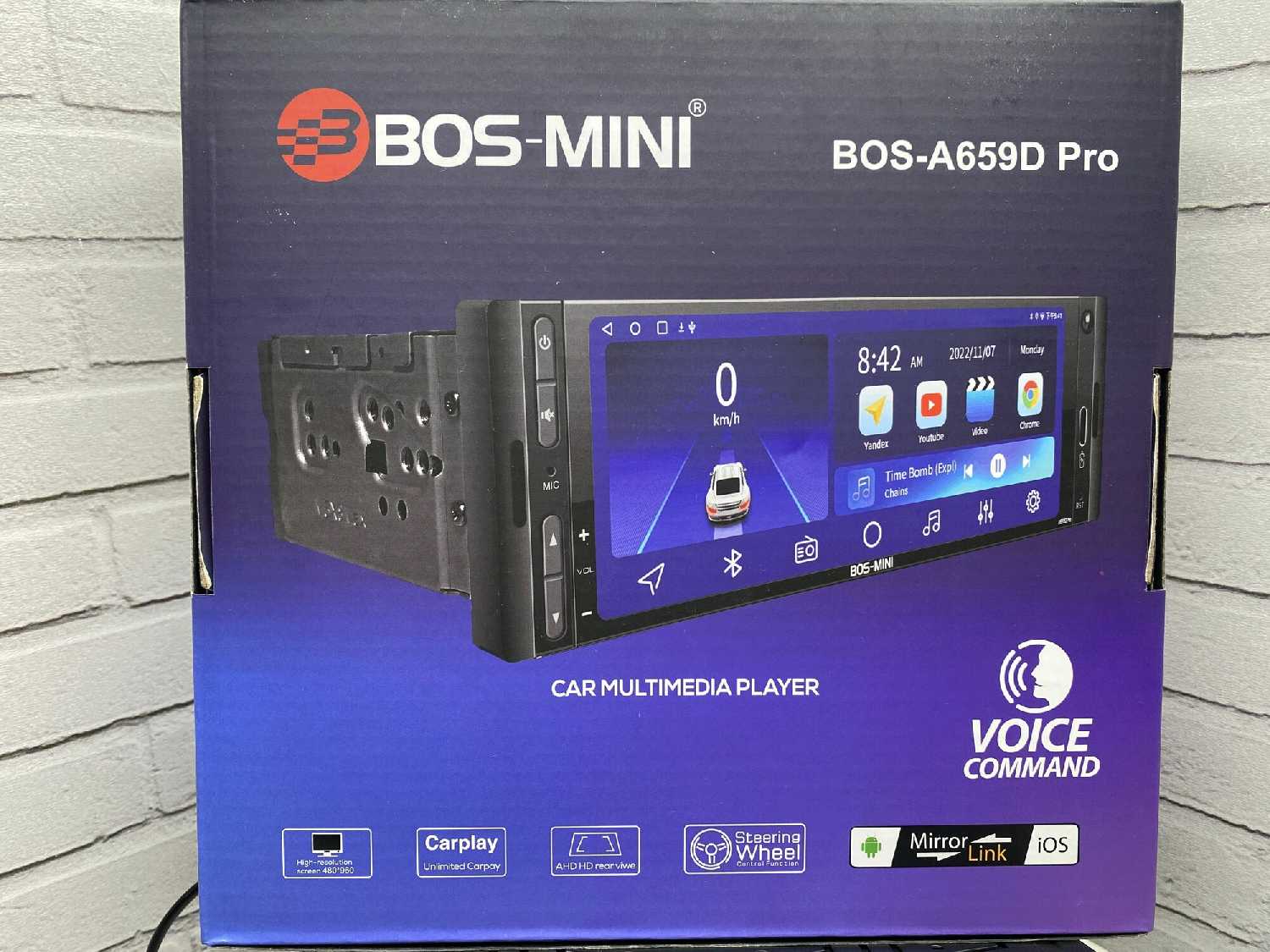 Автомагнитола 1din Bos-Mini BOS-А659D PRO (BOS-А659D) фотография 1