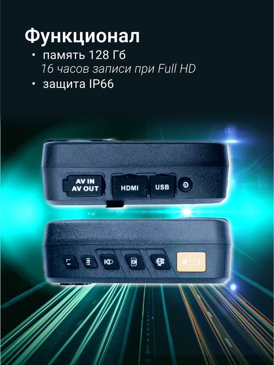 Персональный видеорегистратор, носимый регистратор ZDK M14-VIP14 [128 Гб, 170°, 3600 mAh] фотография 9