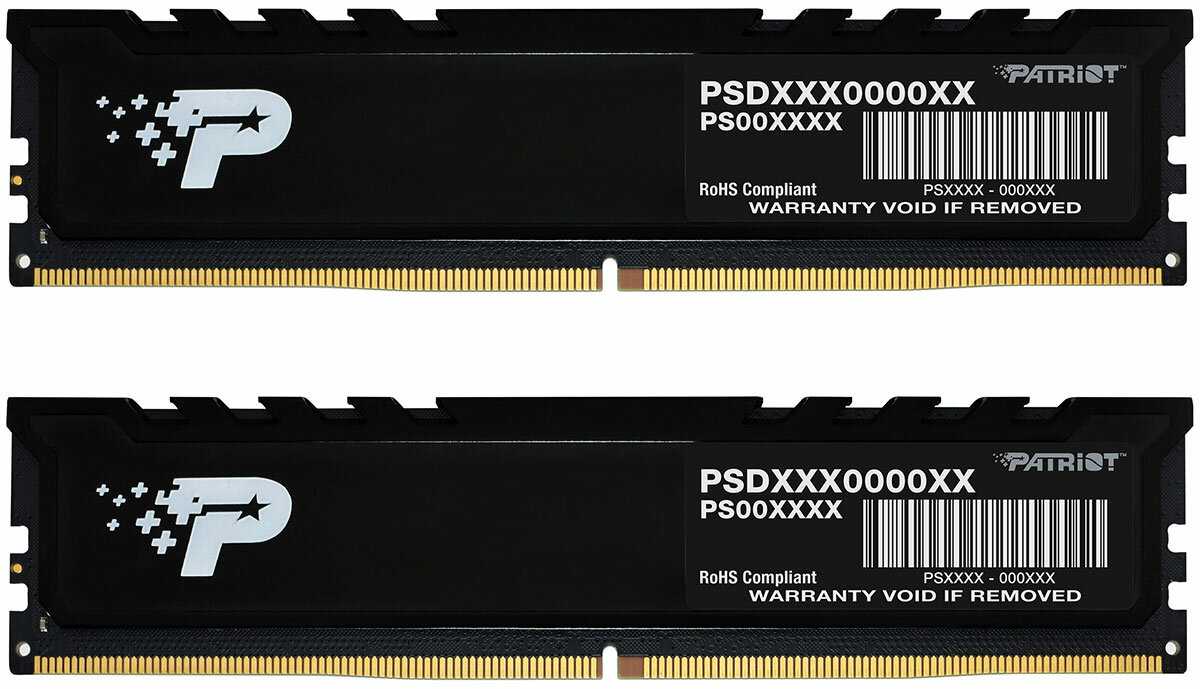 Оперативная память Patriot DDR-5 DIMM 32Gb (2x16Gb) (PSP532G4800KH1) фотография 8