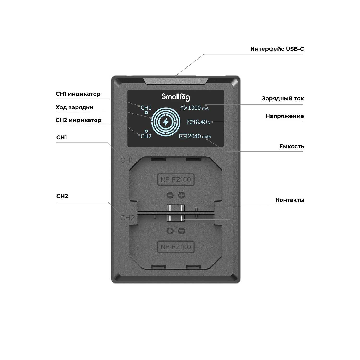 Зарядное устройство SmallRig 3824 фотография 9