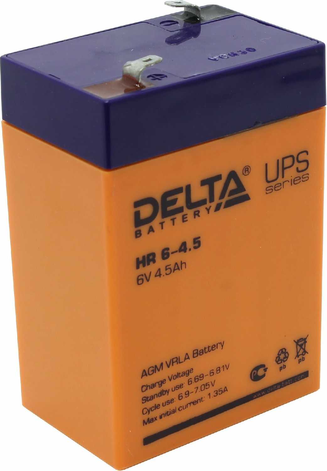Аккумуляторная батарея DELTA HR 6-4.5 фотография 16