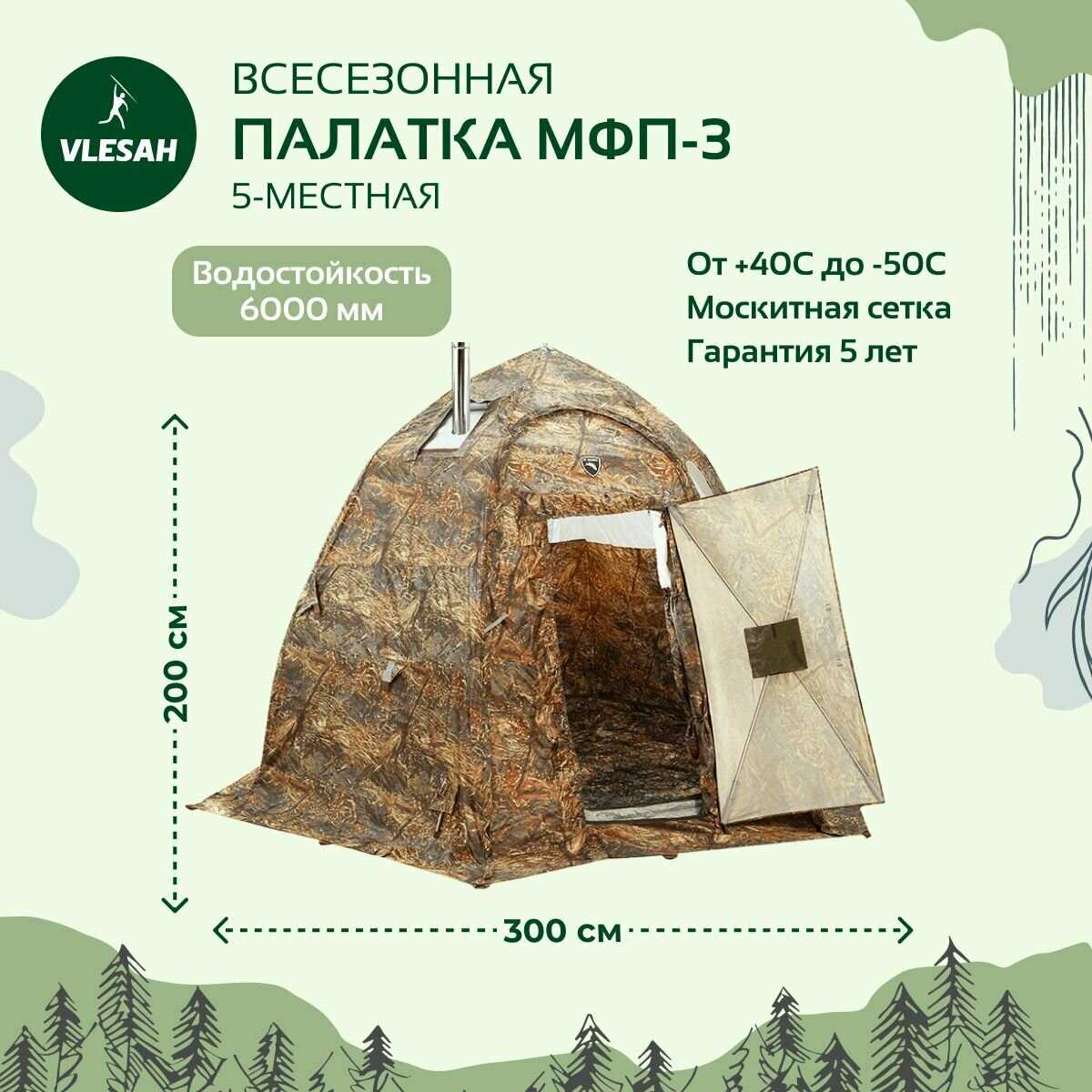 Туристическая палатка Stovetent (МФП-3) фотография 14