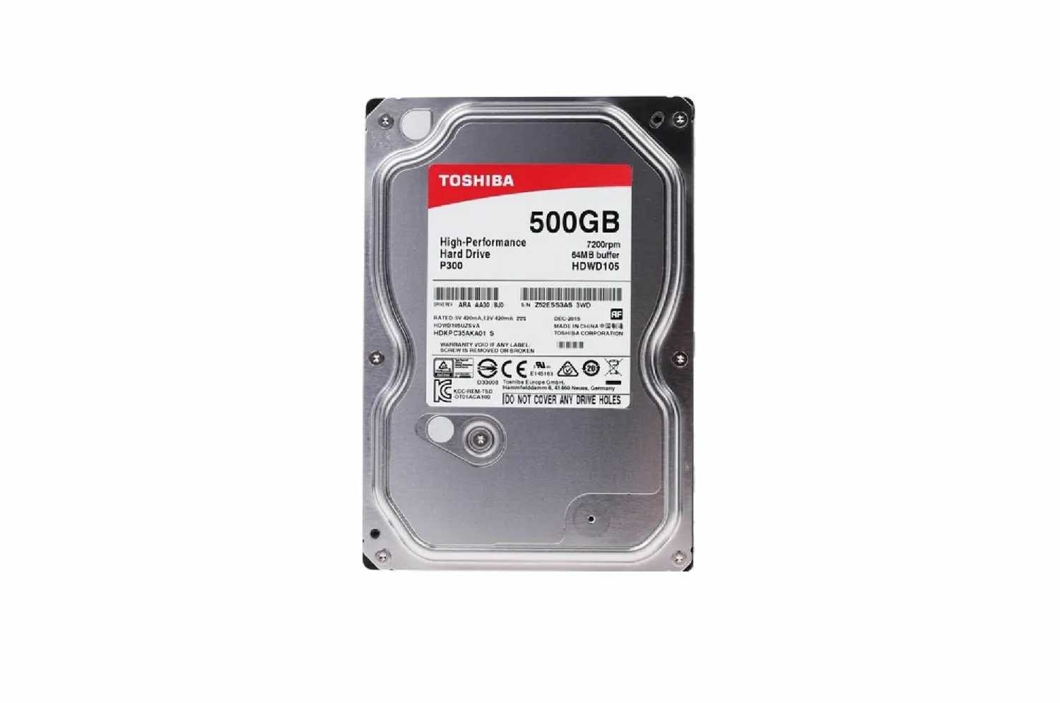 Жесткий диск Toshiba P300 [500 Гб, SATA 6Gb/s (SATA-III)] фотография 5