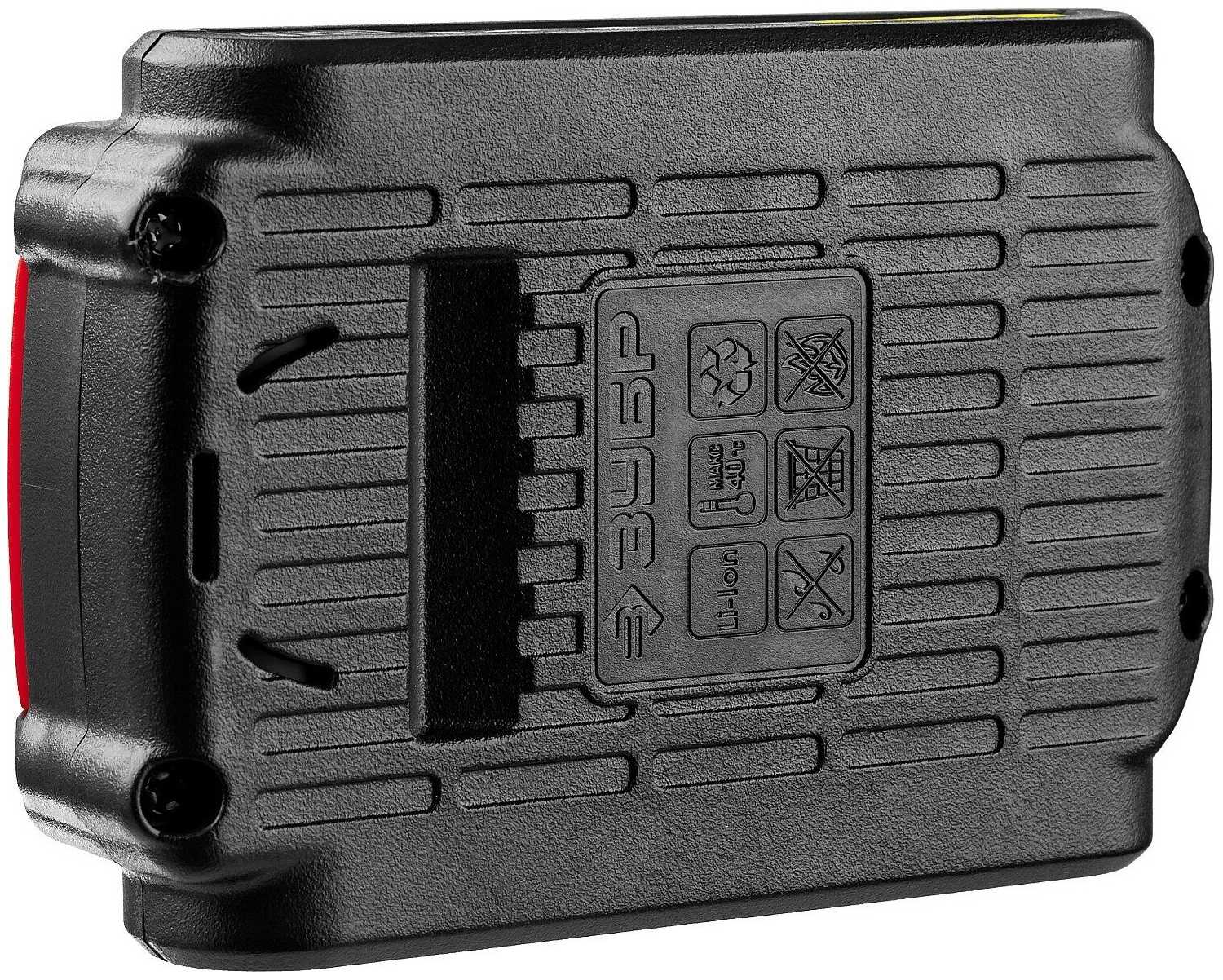 Аккумулятор ЗУБР АКБ-14.4-Ли 15М2 (Li-Ion 14.4 В) фотография 5