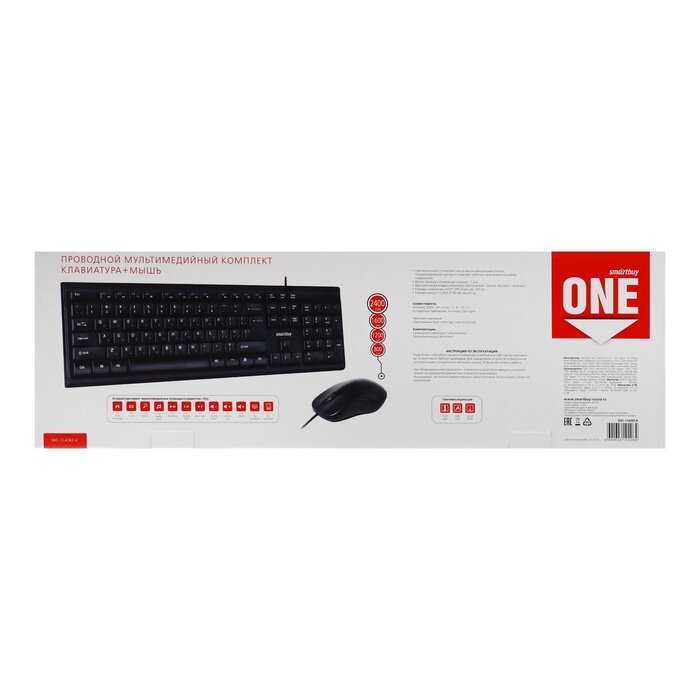 Комплект клавиатура + мышь Smartbuy ONE (SBC-114282-K) фотография 11