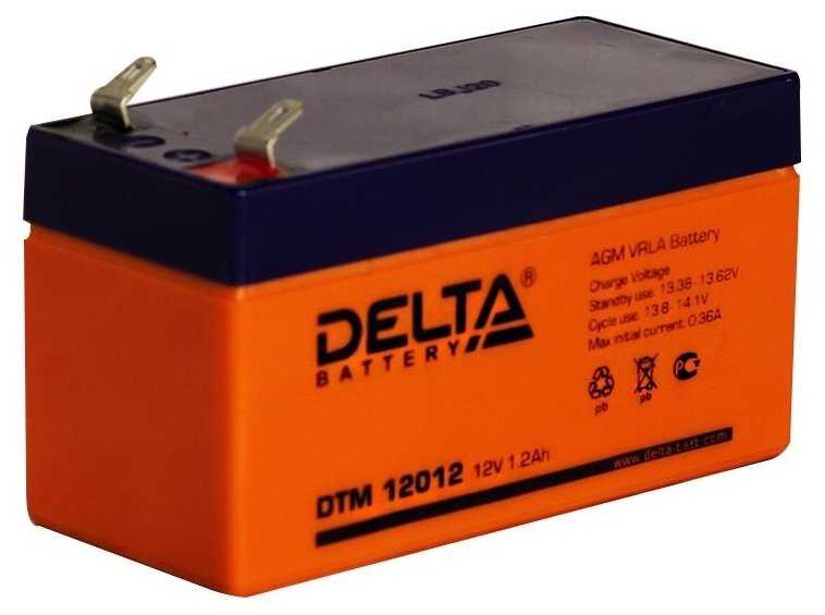 Аккумуляторная батарея DELTA Battery DTM 12012 (12В) фотография 3