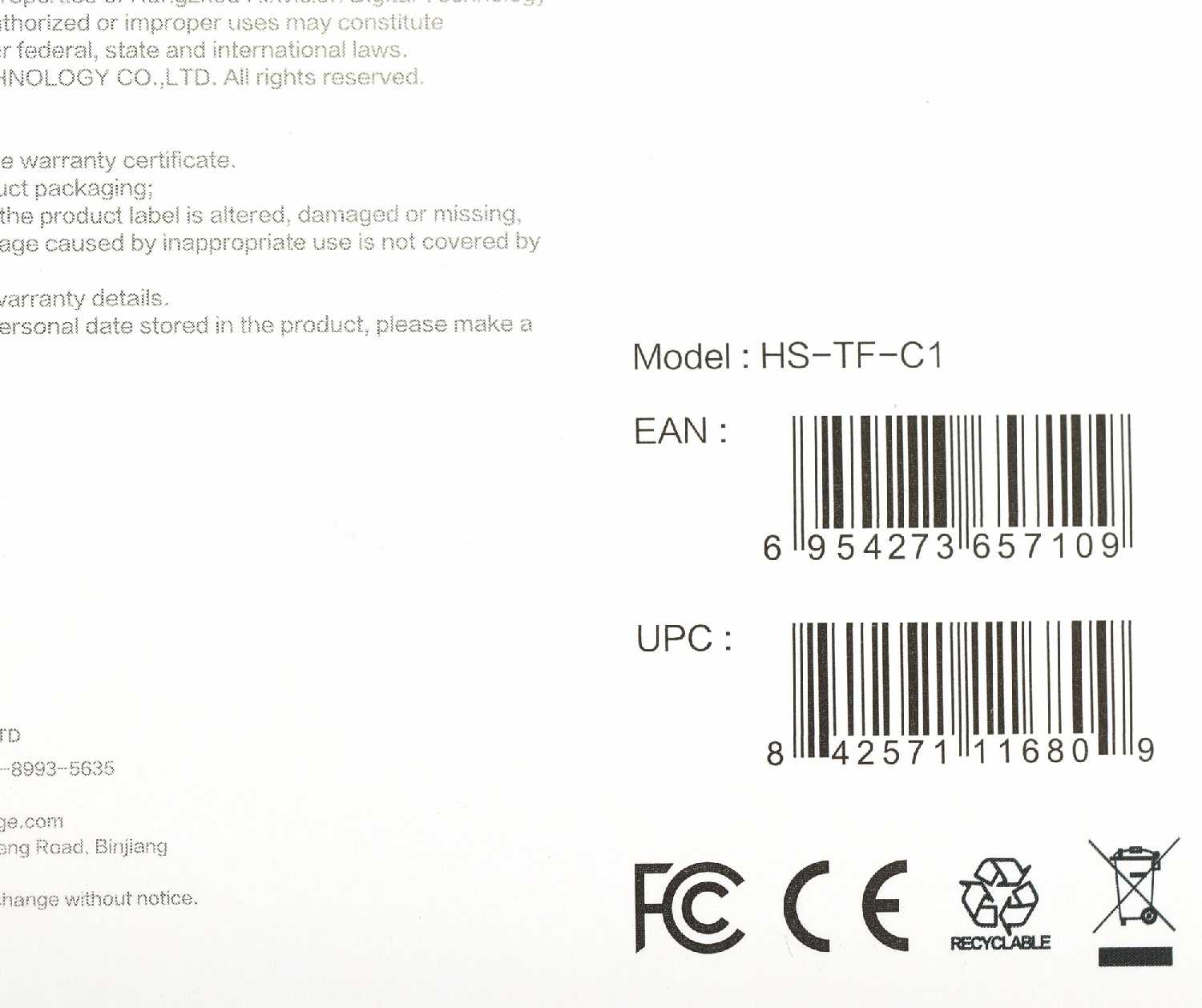 Карта памяти microSDHC 32GB (HS-TF-C1) фотография 16