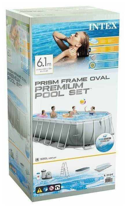 Бассейн Intex Prism Frame Oval (26798) фотография 14