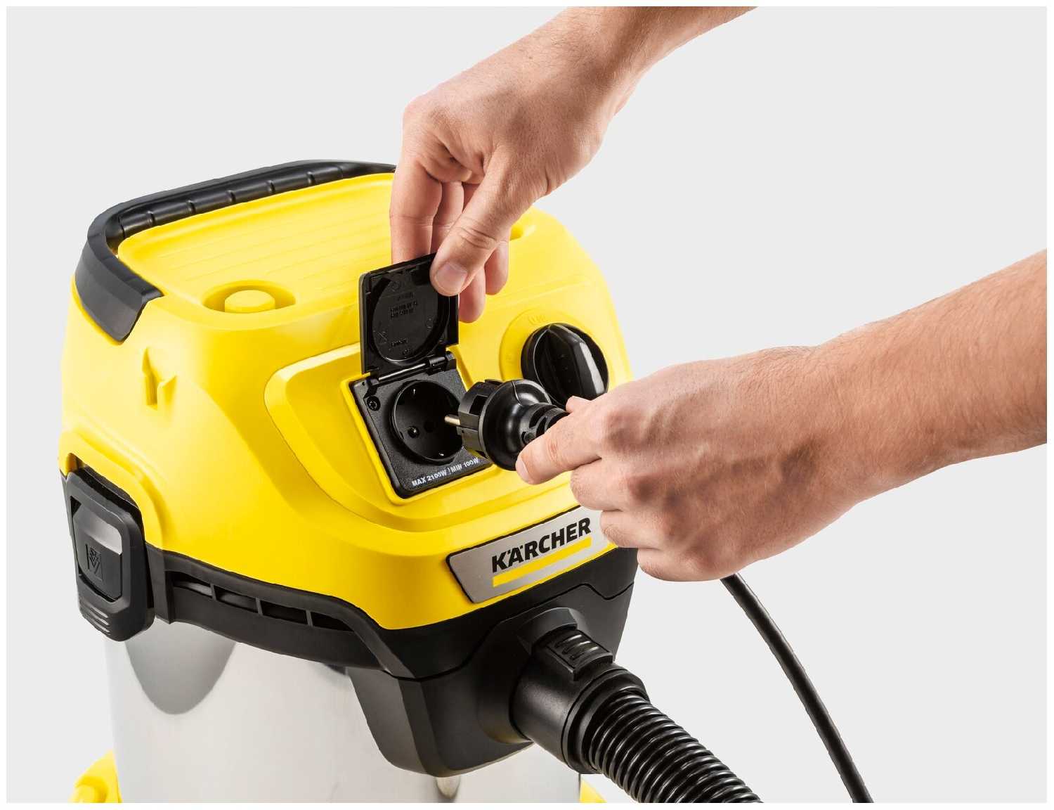 Профессиональный пылесос KARCHER WD 3 P S V-17/4/20, 1000 Вт фотография 4