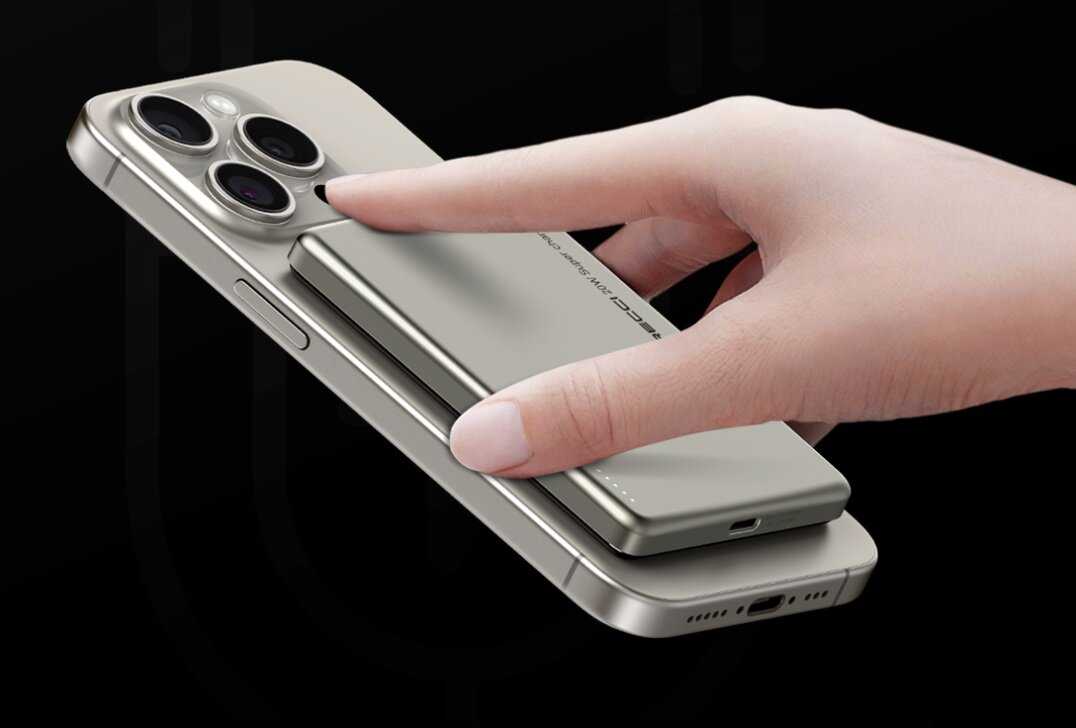 Внешний магнитный беспроводной аккумулятор RECCI Armor (4900 mAh)