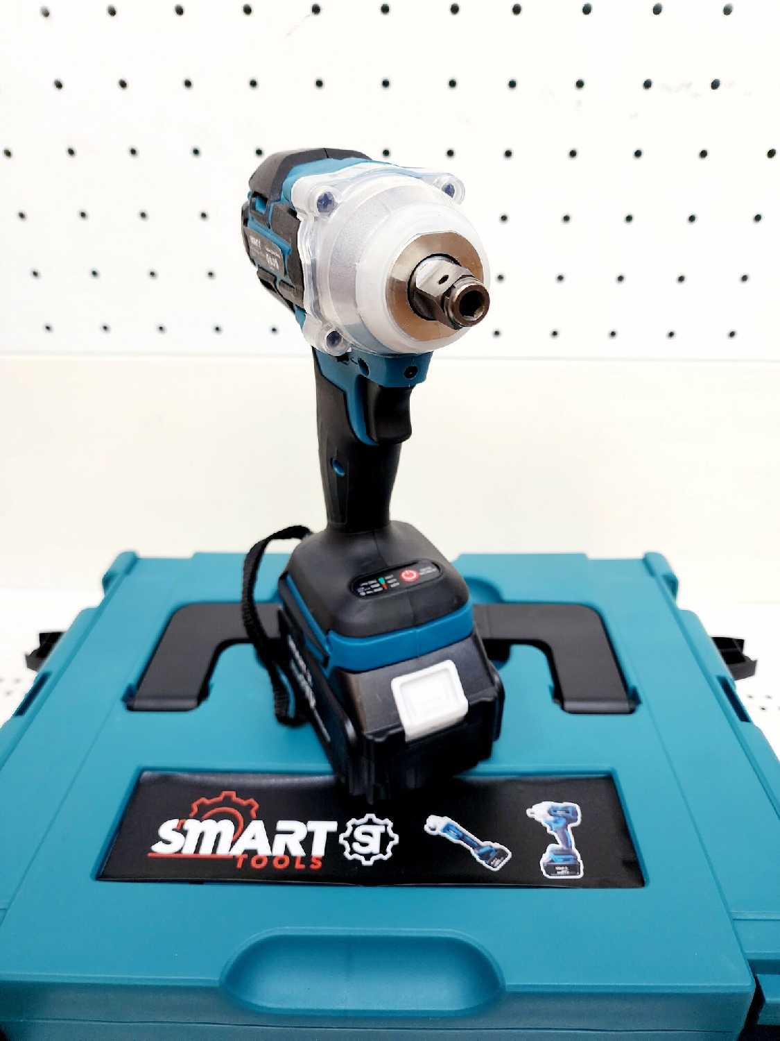 Набор аккумуляторного инструмента Smart 2 в 1 (гайковерт 350Нм + ушм 125мм), 21В, 4Ач фотография 7