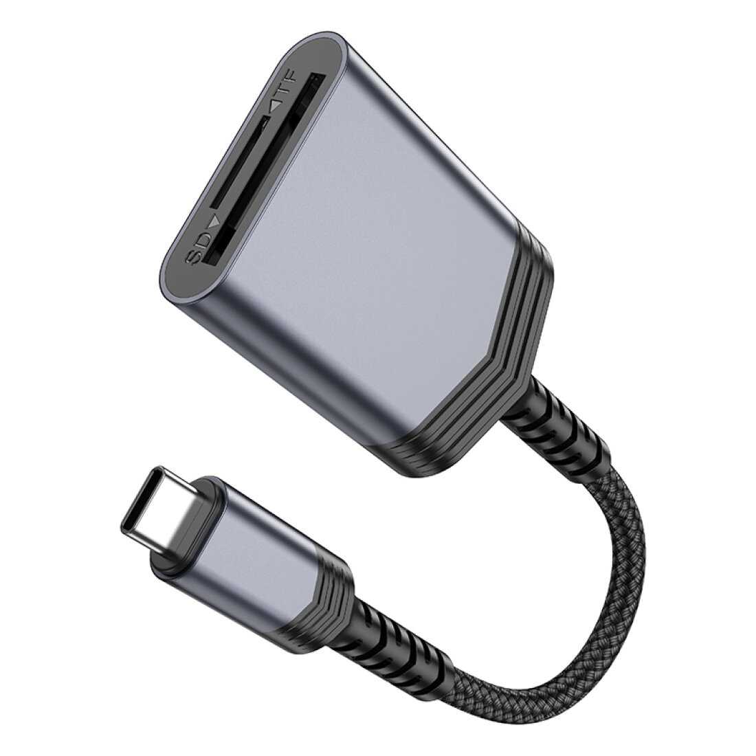 Картридер UA25 OTG 2 в 1 для Type-C на SD/TF фотография 3