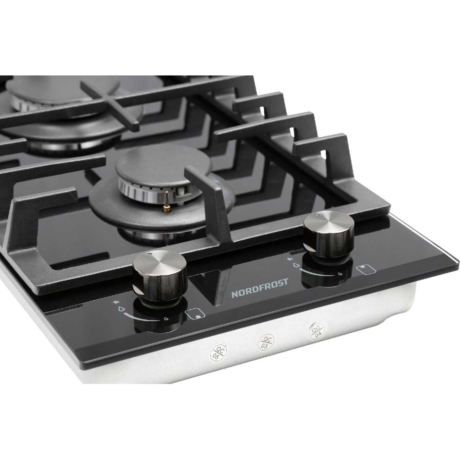 Газовая варочная поверхность NORDFROST HM 3023 YR [2 конфорки] фотография 2