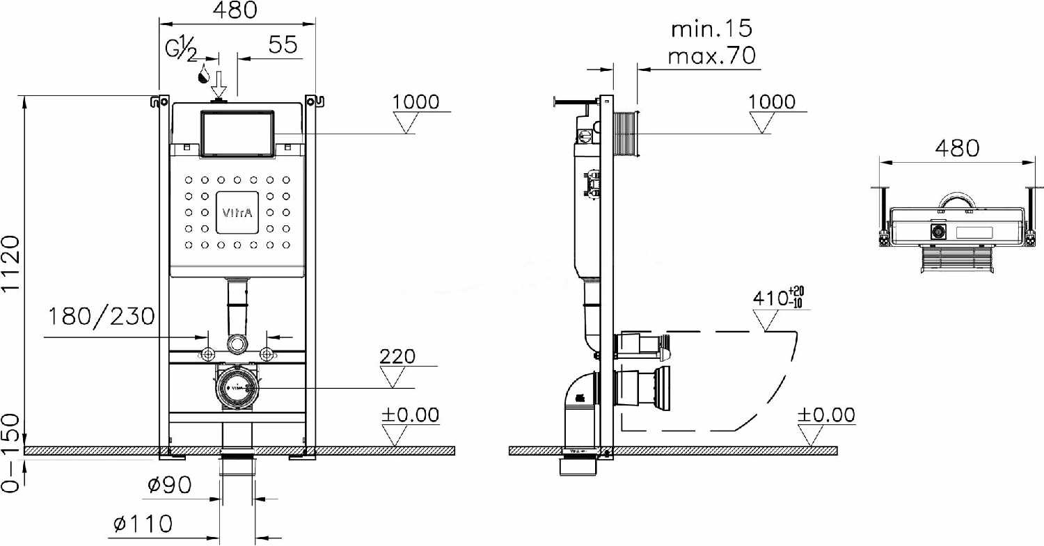 Инсталляция Vitra V-Fix Core (732-5800-01) фотография 5