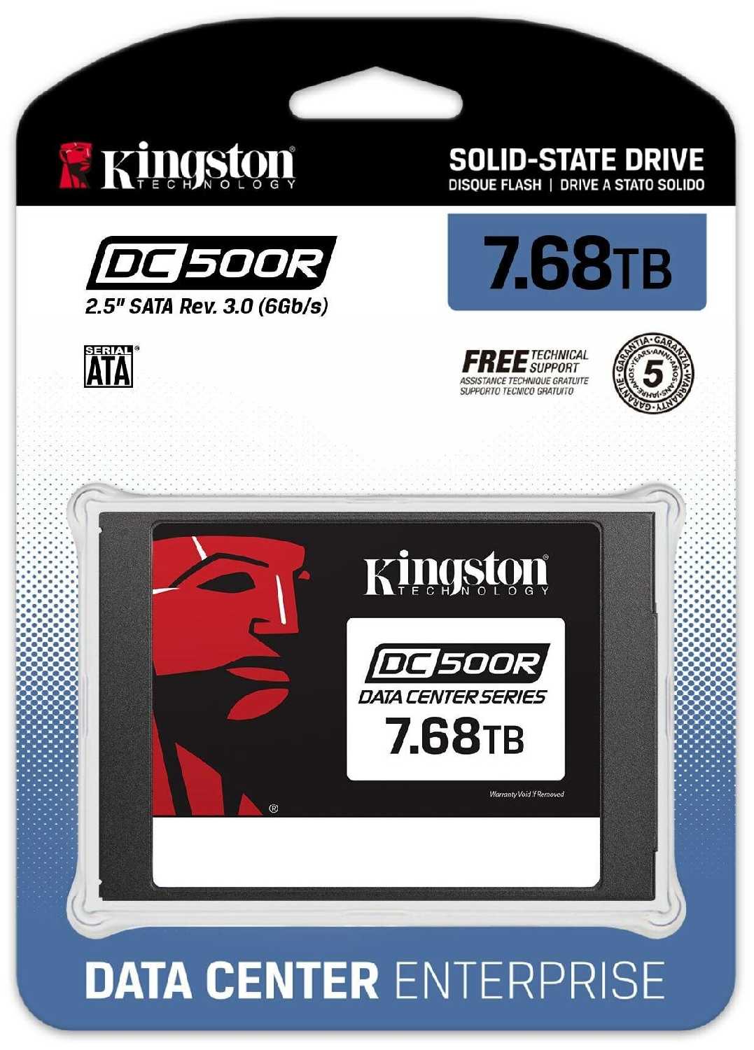 Твердотельный накопитель Kingston DC500R SATA (SEDC500R/7680G) фотография 2