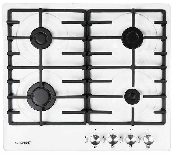 Газовая варочная поверхность NORDFROST HS 6043 B (чугун решетки, газ-контроль) фотография 19