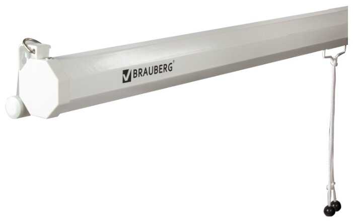 Рулонный матовый белый экран BRAUBERG Wall 236727 фотография 5