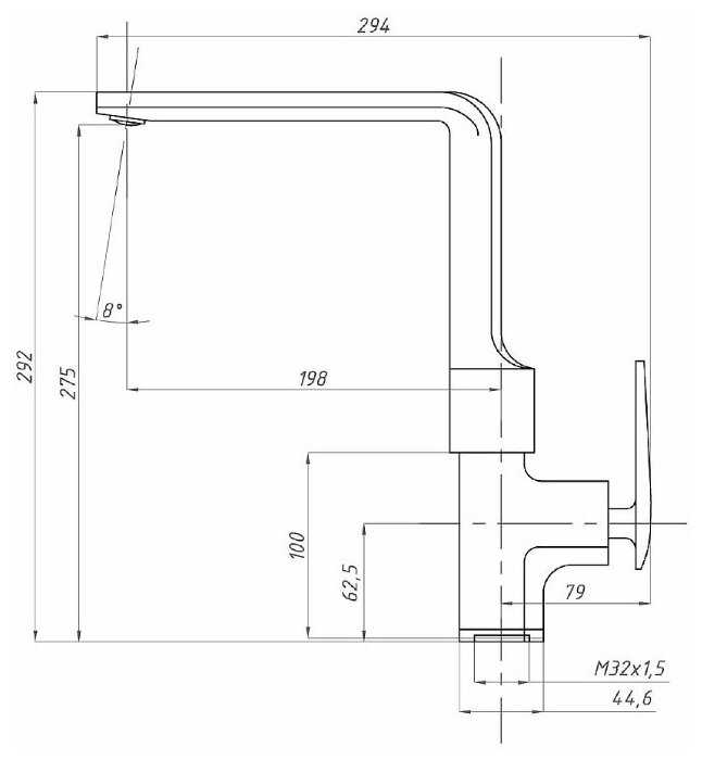 Смеситель ПрофСан для кухни ПСМ 500-3 фотография 7