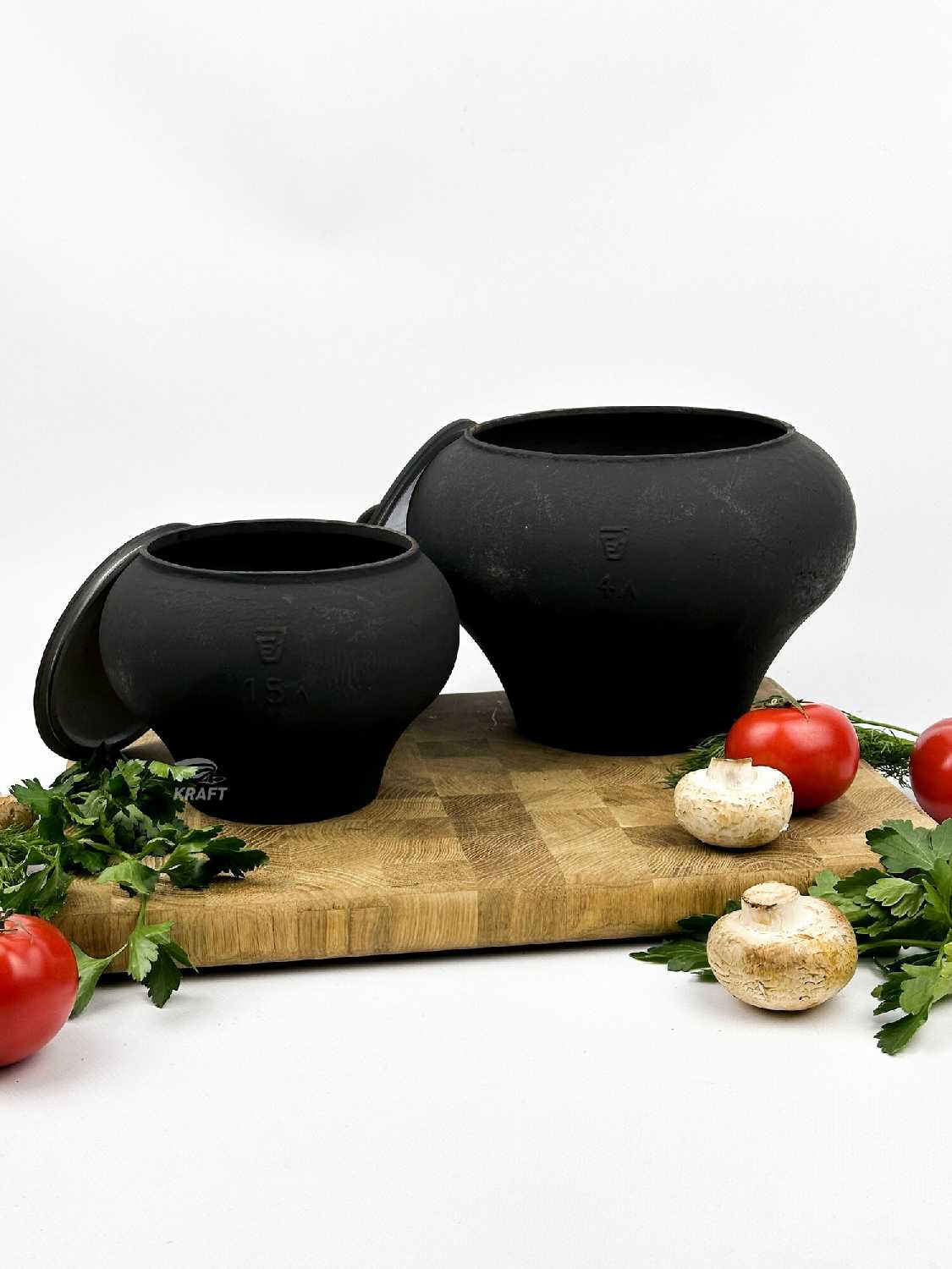 Комплект чугунных горшков Комплект чугунных горшков (2.5 л и 4 л) фотография 7