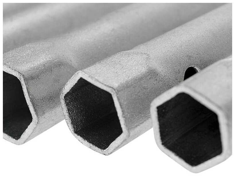 Набор торцевых ключей-трубок REXANT с воротком из углеродистой стали 6х22 мм, 10 шт фотография 2