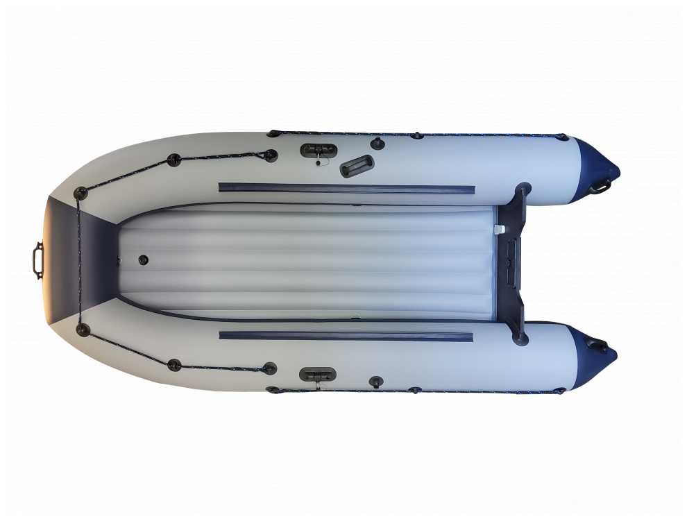 Надувная лодка НДНД Grouper 335 серо-синий фотография 9