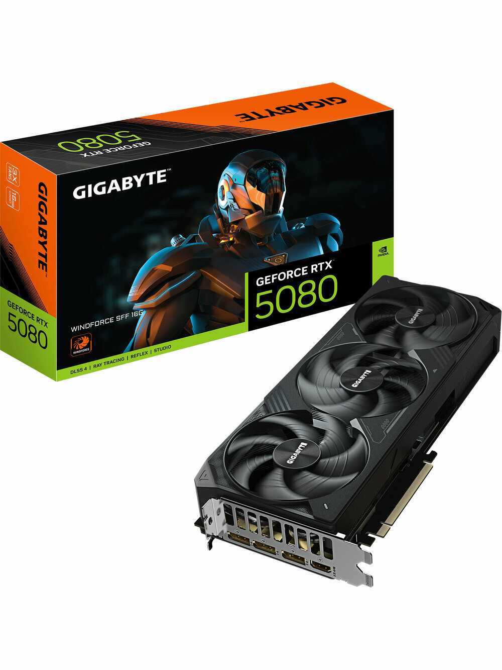 Видеокарта GIGABYTE GeForce RTX 5080 WINDFORCE SFF [16GB GDDR7] фотография 5