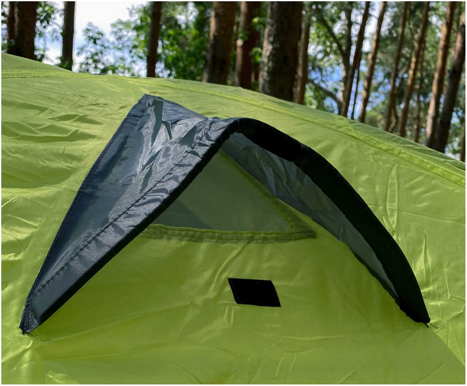 Палатка туристическая 3х местная двухслойная с тамбуром Virtey Camp-3 (310х210x130 см) фотография 5