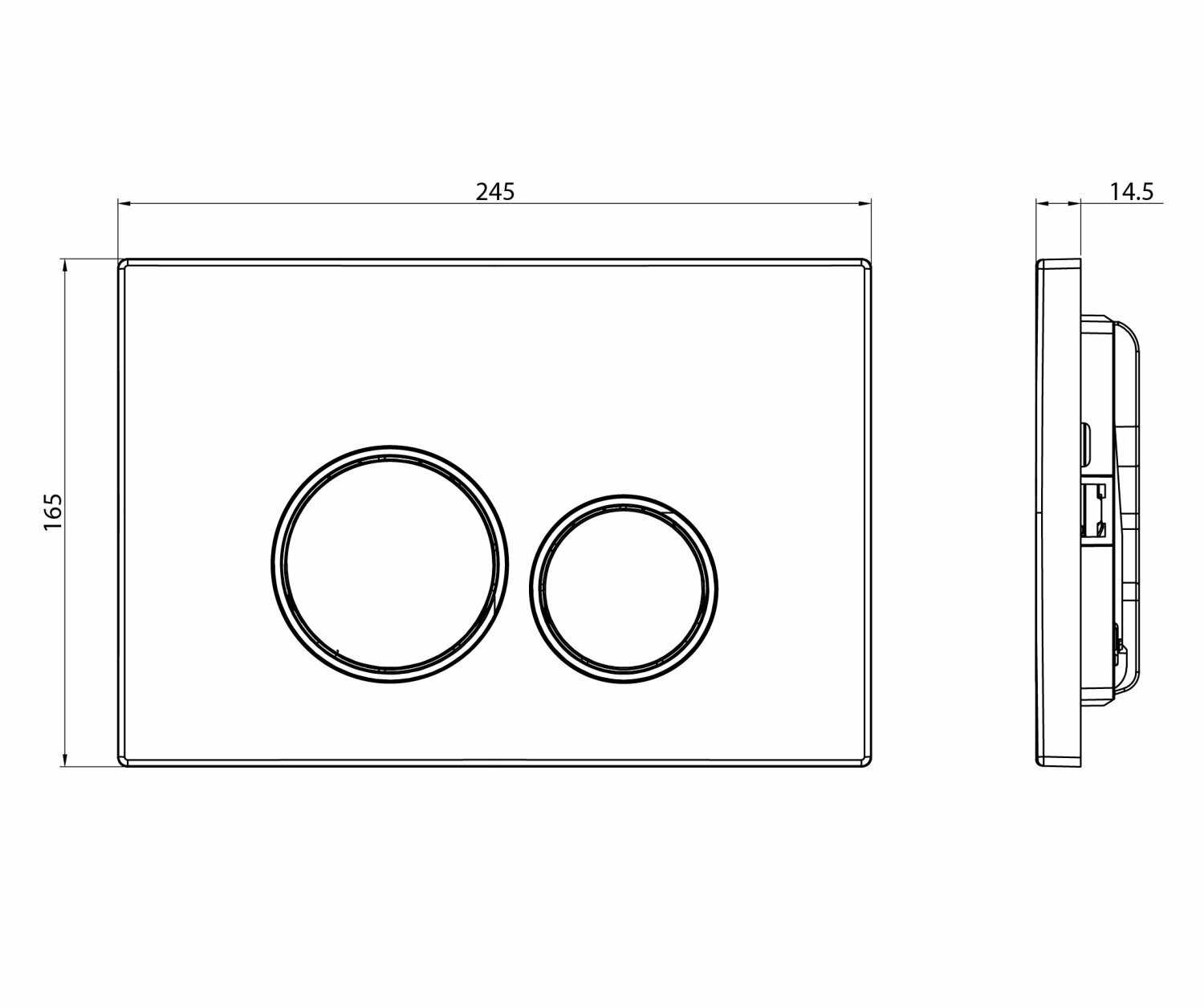 Смывная клавиша CHARUS Spazio (FP.330.11.01) фотография 6
