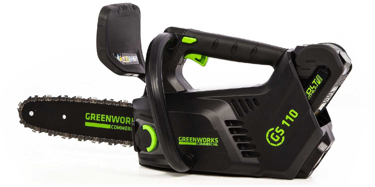 Пила аккумуляторная Greenworks GD40TCS шаг цепи 3/8