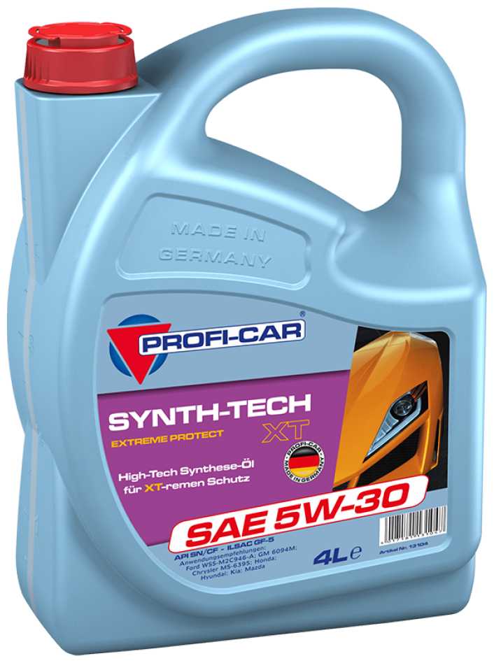 Синтетическое моторное масло PROFI-CAR SYNTH-TECH XT SAE 5W-30 фотография 1