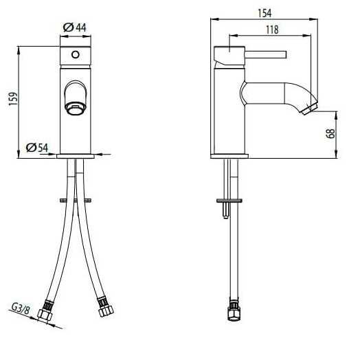 Смеситель для раковины, хром M&Z Ditirambo DRB00208 фотография 1