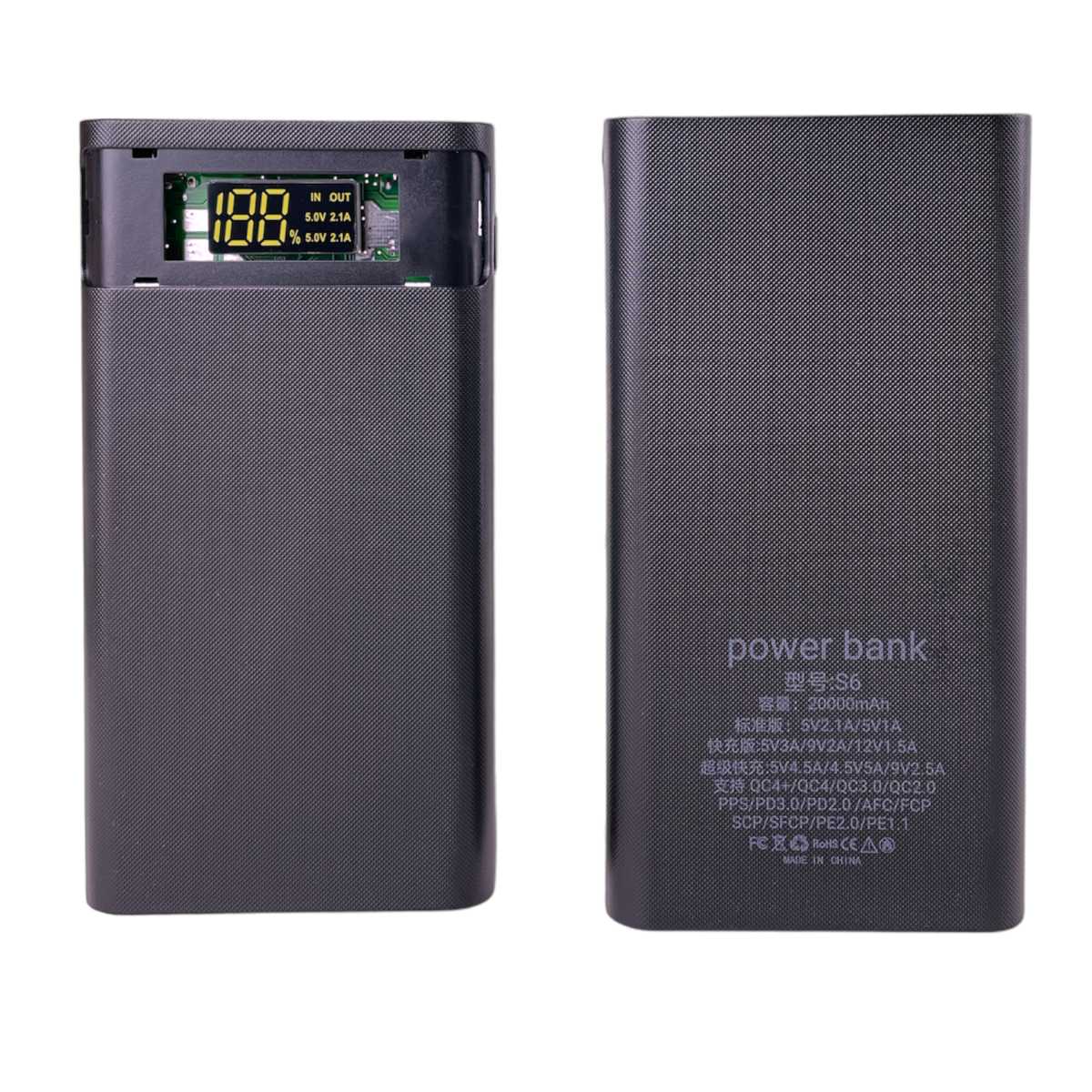 Корпус Run Energy для Power Bank 5В-2.1А/10Вт 6x18650 (S6) фотография 1