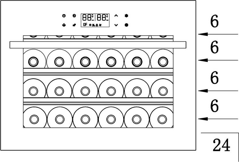 Встраиваемый винный шкаф TEMPTECH SOMZ45SB фотография 11