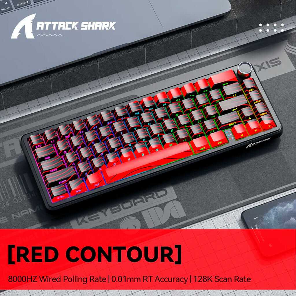 Беспроводная клавиатура Attack Shark X87 фотография 8