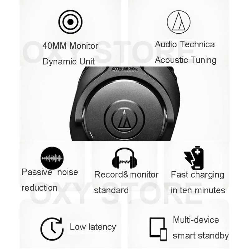 Беспроводные наушники Audio-Technica ATH-M20xBT фотография 1