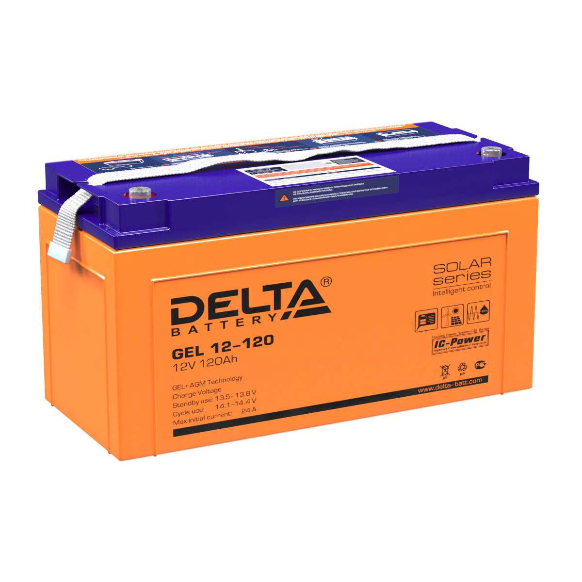 Аккумуляторная батарея DELTA Battery GEL 12-150 12В фотография 18