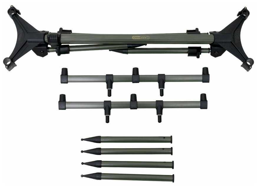 CARP PRO Род-под на 3 удилища Black телескоп. 4 ноги фотография 1