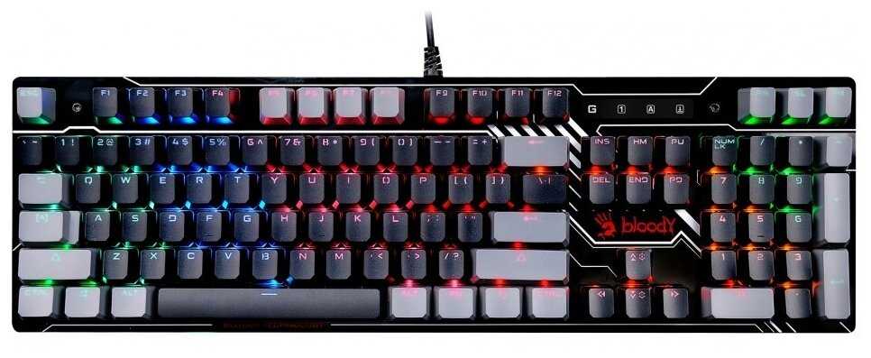 Клавиатура A4Tech Bloody B808N механическая черныйсерый USB for gamer LED фотография 6