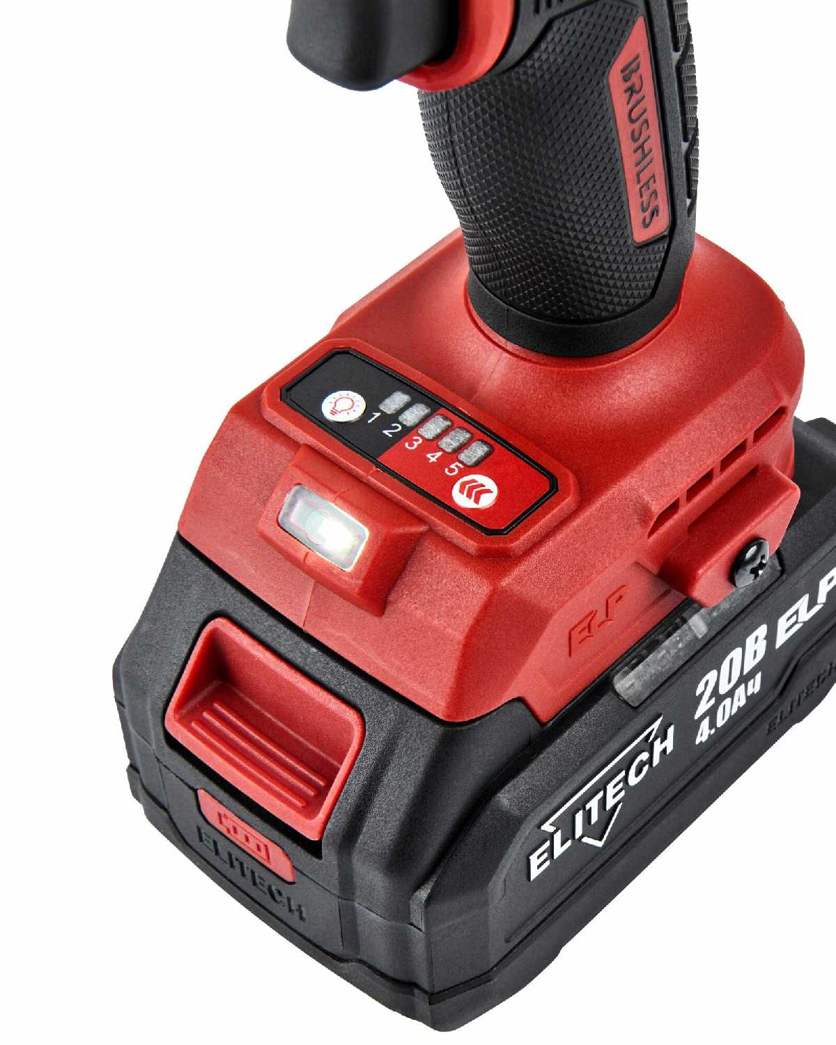 Аккумуляторная дрель-шуруповерт ELITECH ДА 20БЛ2 [20В, 50 Нм, BL мотор, 2,0 Ач, 4,0 Ач] фотография 7