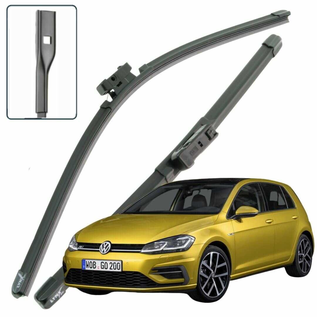 Дворники VW Volkswagen Golf (7) Mk7 бескаркасные (650-450)