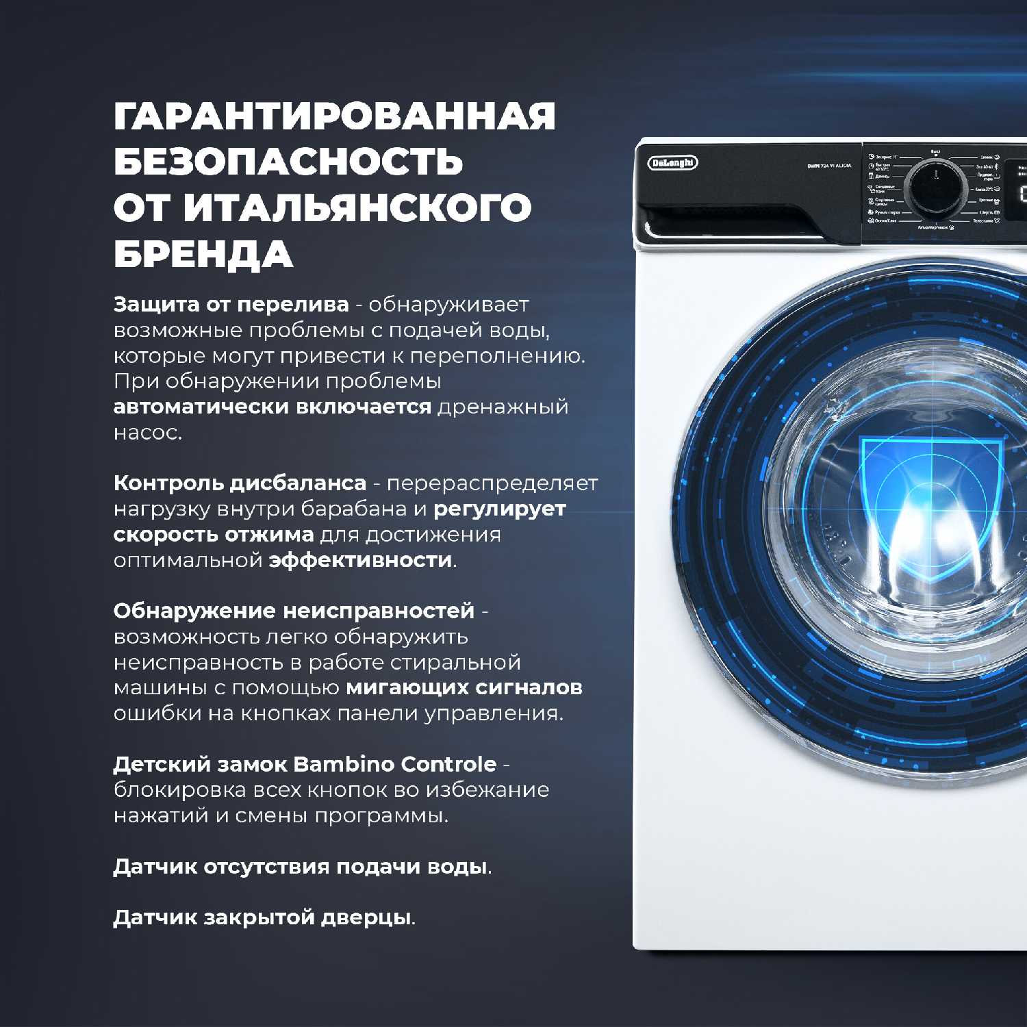 Стиральная машина DeLonghi DWM 724 VI ALICIA (7 кг) фотография 8