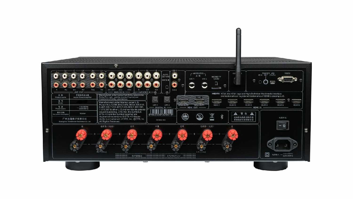 AV-ресивер Tone Winner HD-3100 5.1.2 Dolby Atmos/DTS:X фотография 1