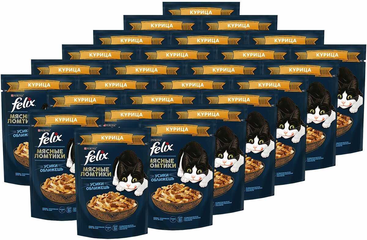 Корм для кошек Felix Мясные ломтики Усики оближешь с курицей фотография 8