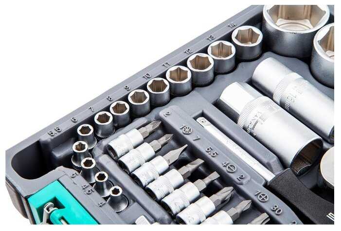 Набор автомобильных инструментов Stels 14105 (82 предм.) фотография 4