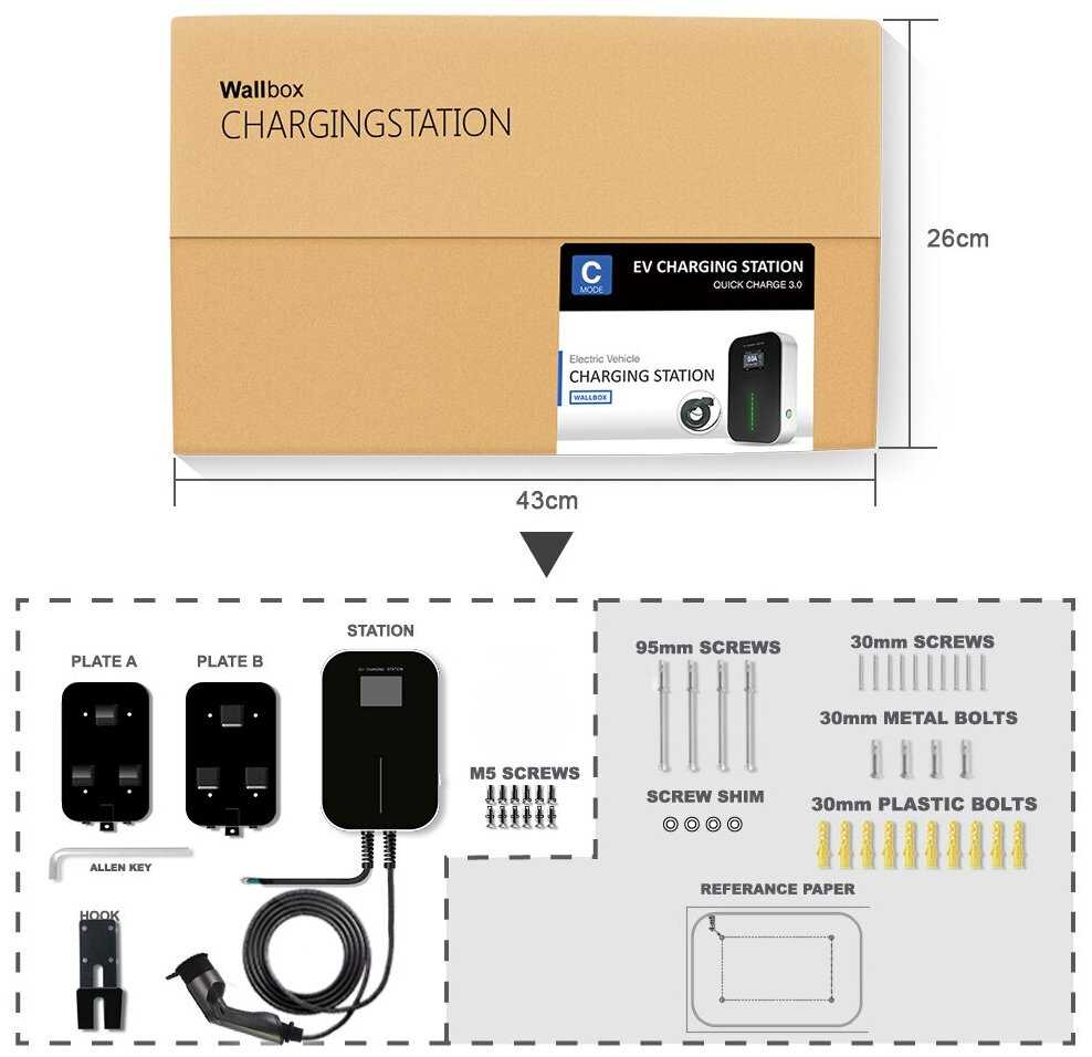 Зарядная станция Besen WallBox 22 кВт Type 2 фотография 6
